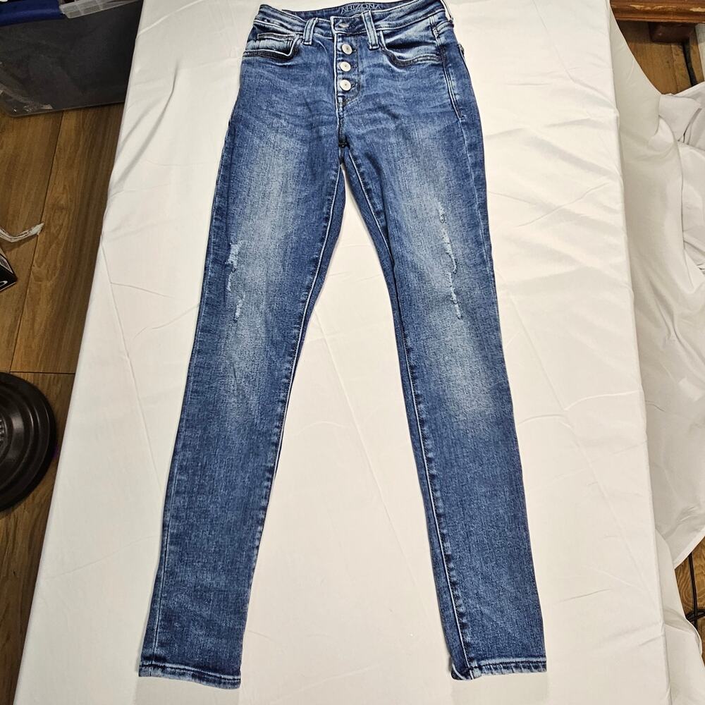 Arizona High Rise‎ Button Fly Skinny Jeans